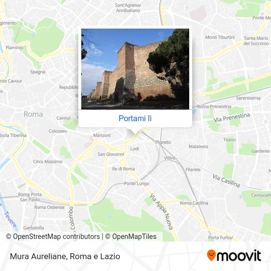 Mappa Mura Aureliane