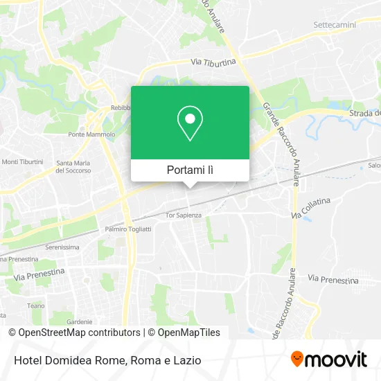 Mappa Hotel Domidea Rome