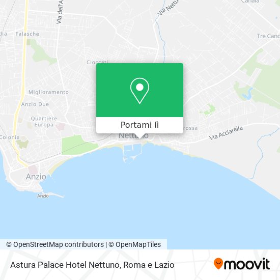 Mappa Astura Palace Hotel Nettuno
