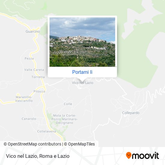 Mappa Vico nel Lazio