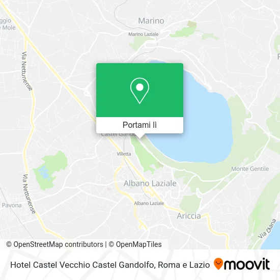 Mappa Hotel Castel Vecchio Castel Gandolfo