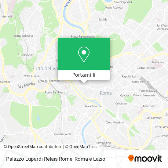 Mappa Palazzo Lupardi Relais Rome