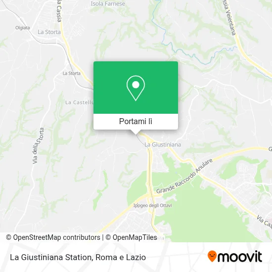 Mappa La Giustiniana Station