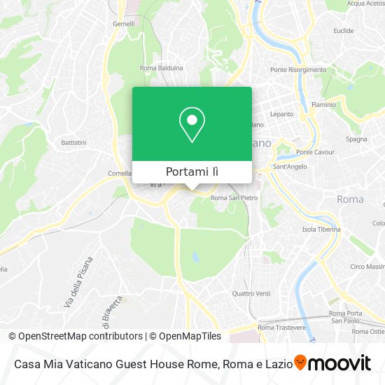 Mappa Casa Mia Vaticano Guest House Rome