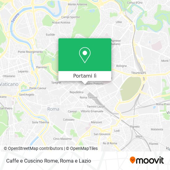 Mappa Caffe e Cuscino Rome