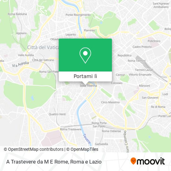 Mappa A Trastevere da M E Rome
