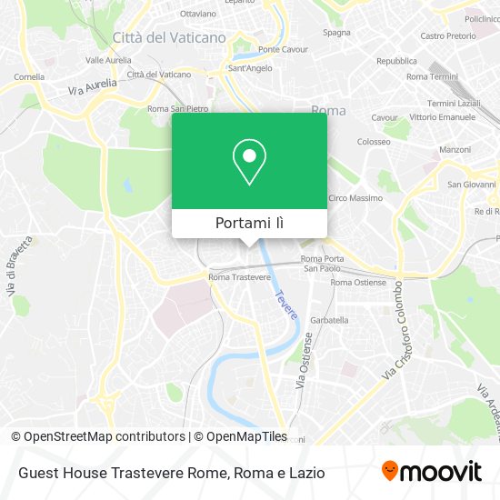 Mappa Guest House Trastevere Rome