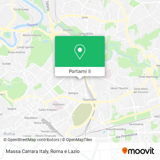 Mappa Massa Carrara Italy