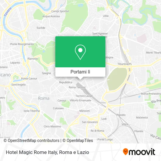 Mappa Hotel Magic Rome Italy