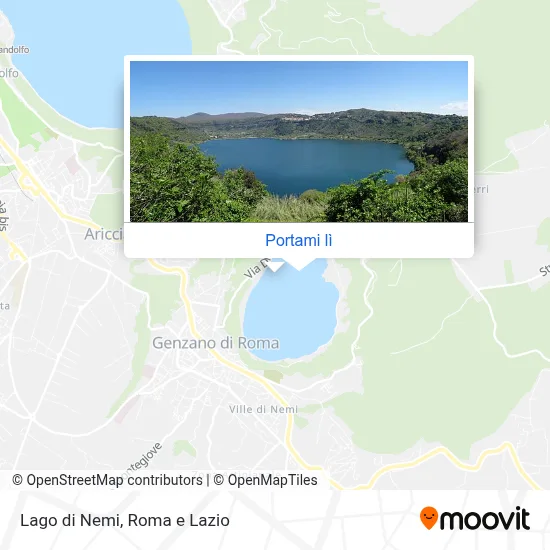 Mappa Lago di Nemi