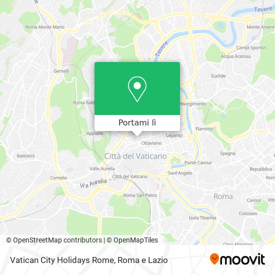 Mappa Vatican City Holidays Rome