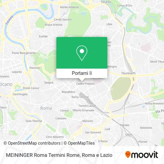 Mappa MEININGER Roma Termini Rome