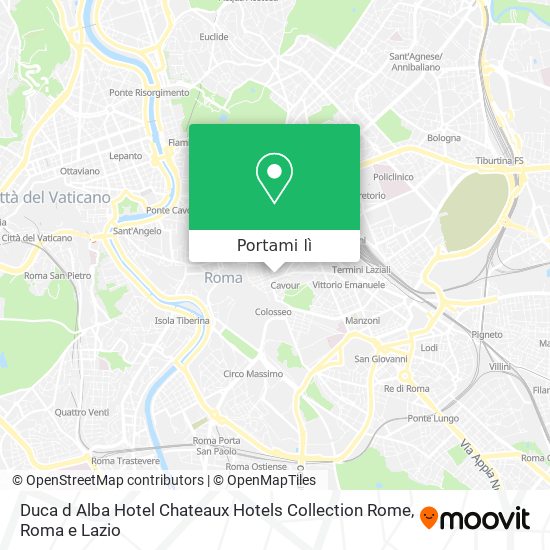 Mappa Duca d Alba Hotel Chateaux Hotels Collection Rome