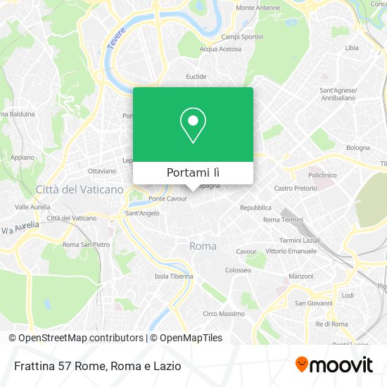 Mappa Frattina 57 Rome