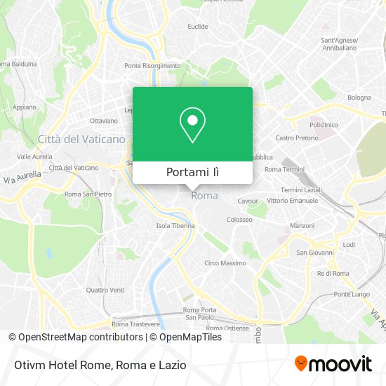 Mappa Otivm Hotel Rome