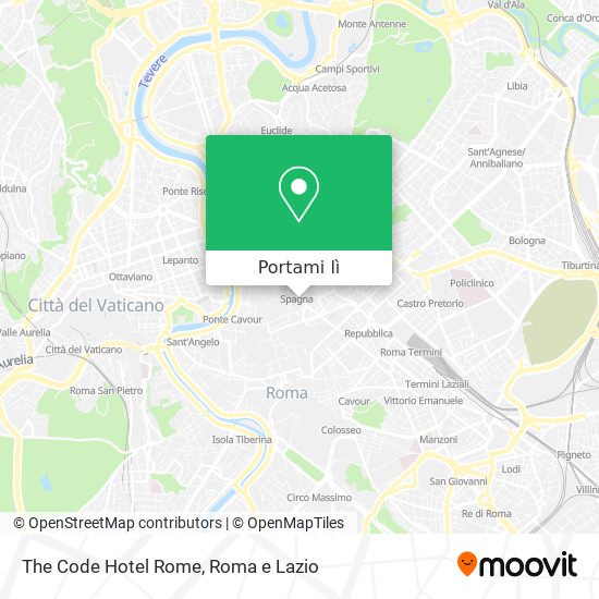 Mappa The Code Hotel Rome