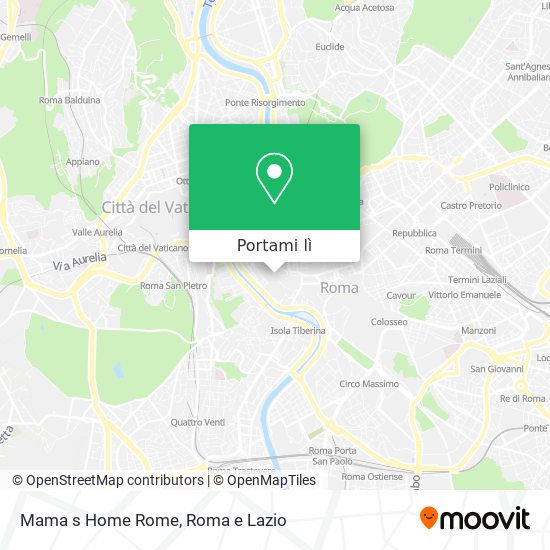 Mappa Mama s Home Rome