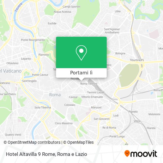 Mappa Hotel Altavilla 9 Rome