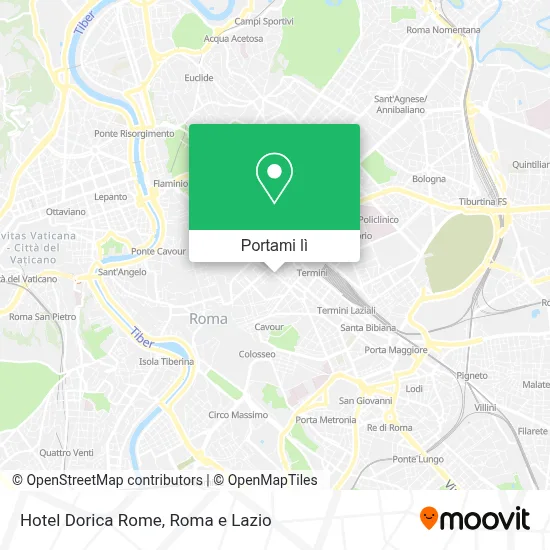 Mappa Hotel Dorica Rome