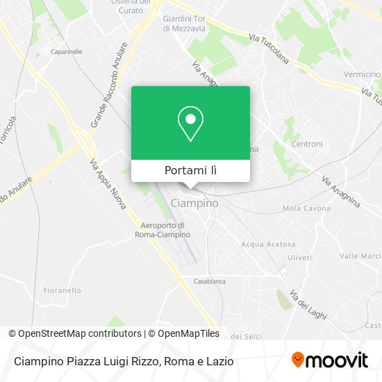 Mappa Ciampino Piazza Luigi Rizzo