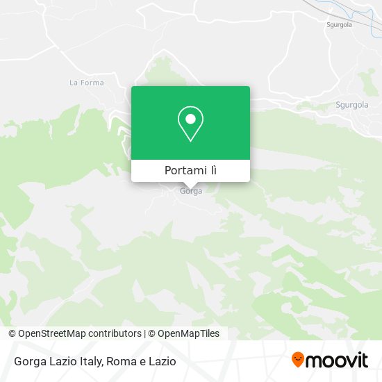 Mappa Gorga Lazio Italy