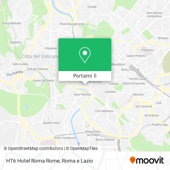 Mappa HT6 Hotel Roma Rome