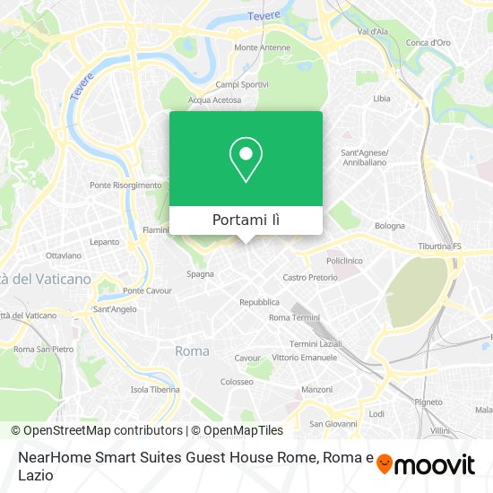 Mappa NearHome Smart Suites Guest House Rome
