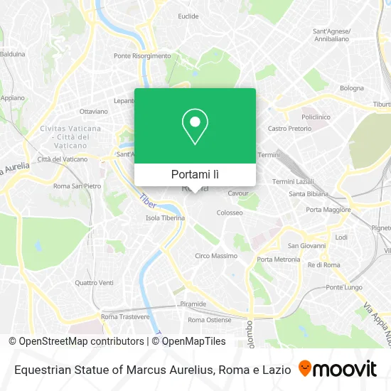 Mappa Equestrian Statue of Marcus Aurelius