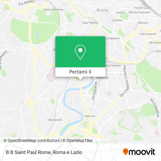 Mappa B B Saint Paul Rome