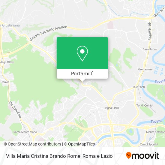 Mappa Villa Maria Cristina Brando Rome