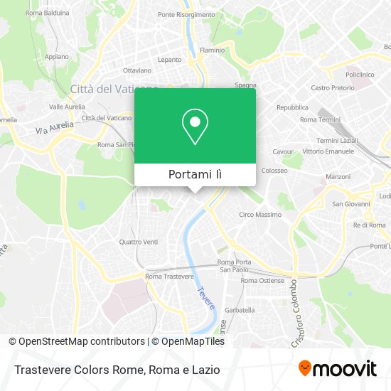 Mappa Trastevere Colors Rome