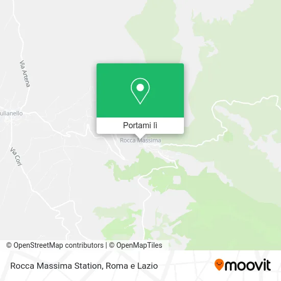Mappa Rocca Massima Station
