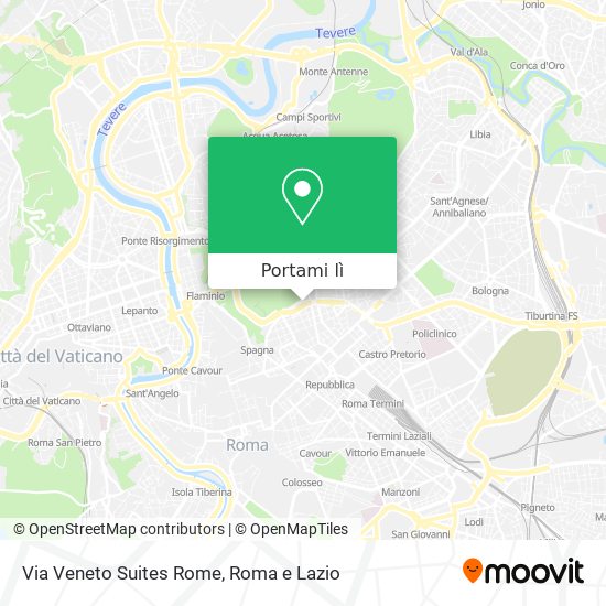 Mappa Via Veneto Suites Rome