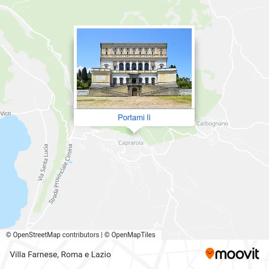 Mappa Villa Farnese