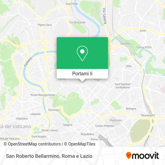 Mappa San Roberto Bellarmino