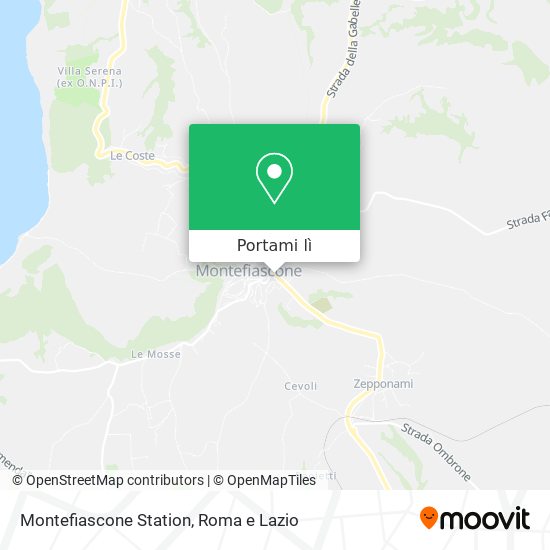 Mappa Montefiascone Station