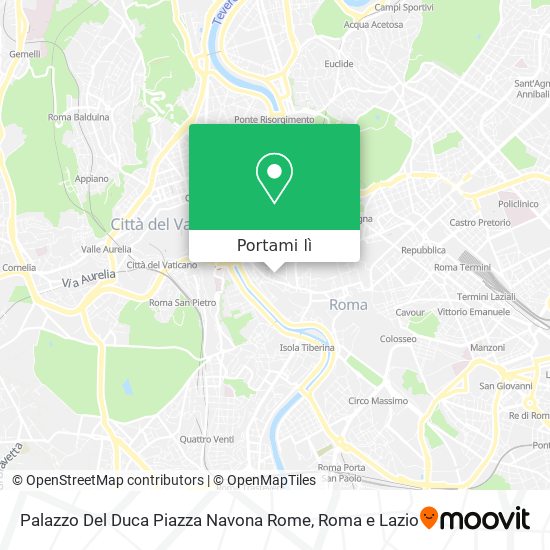 Mappa Palazzo Del Duca Piazza Navona Rome
