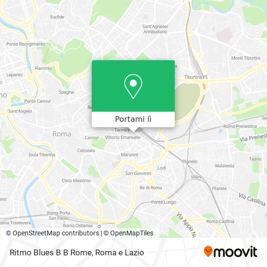 Mappa Ritmo Blues B B Rome