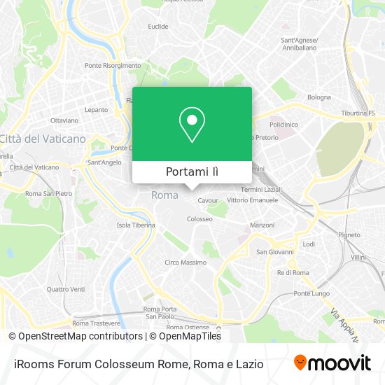 Mappa iRooms Forum Colosseum Rome