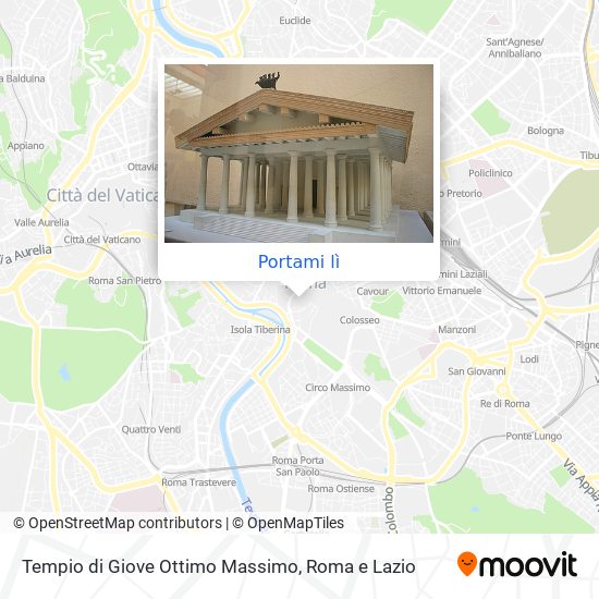 Mappa Tempio di Giove Ottimo Massimo