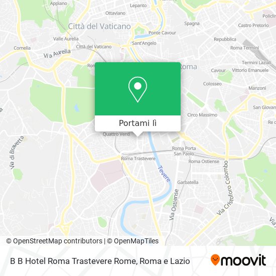 Mappa B B Hotel Roma Trastevere Rome