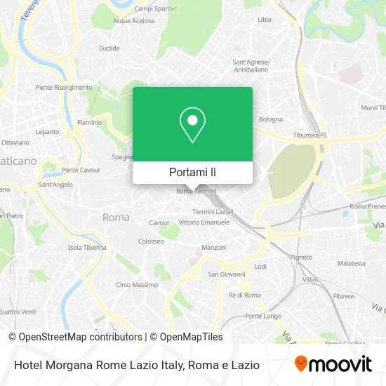Mappa Hotel Morgana Rome Lazio Italy