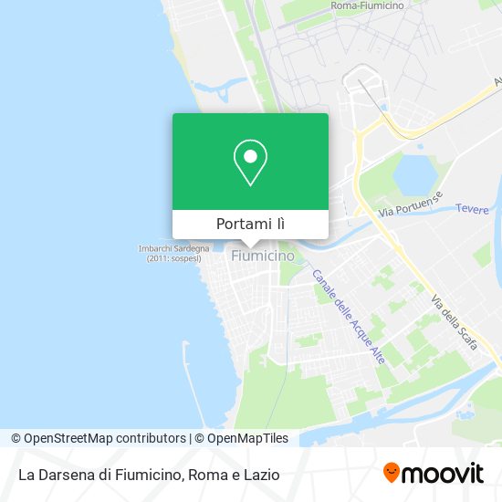 Mappa La Darsena di Fiumicino