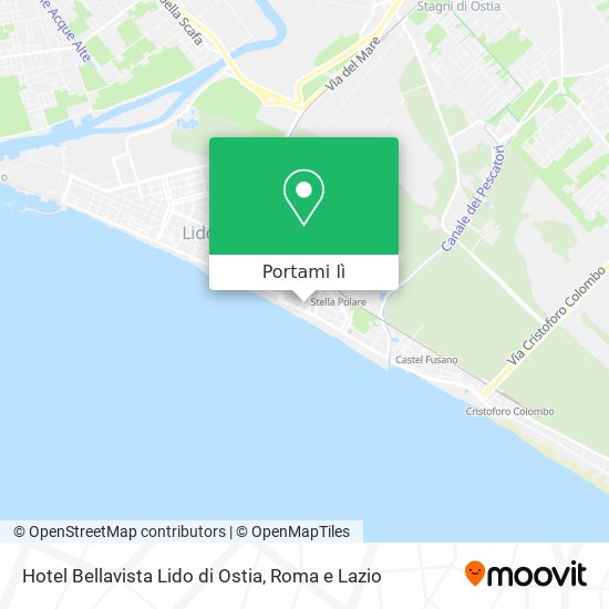 Mappa Hotel Bellavista Lido di Ostia