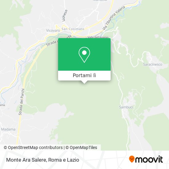 Mappa Monte Ara Salere