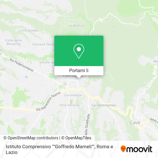Mappa Istituto Comprensivo ""Goffredo Mameli""