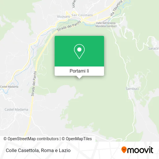 Mappa Colle Casettola