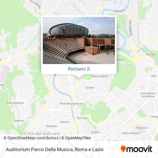 Mappa Auditorium Parco Della Musica