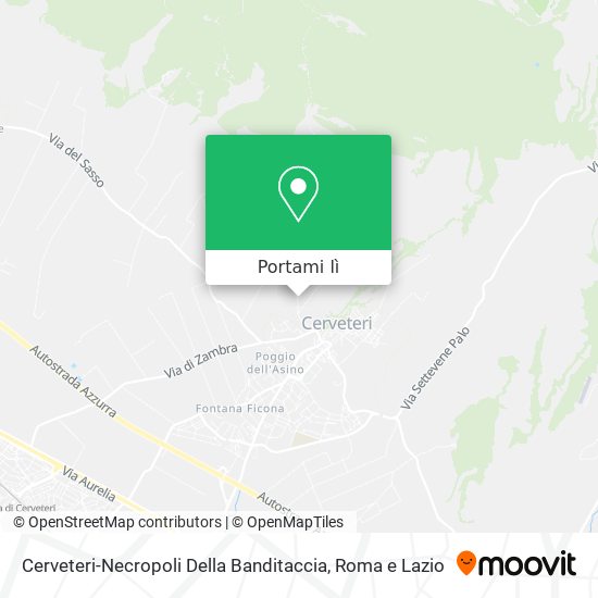Mappa Cerveteri-Necropoli Della Banditaccia