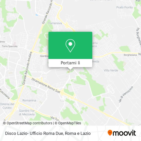 Mappa Disco Lazio- Ufficio Roma Due